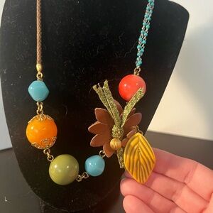 Vintage Yosca beaded necklace multi color